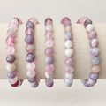 Pink Tourmaline Crystal Bracelet - 6mm