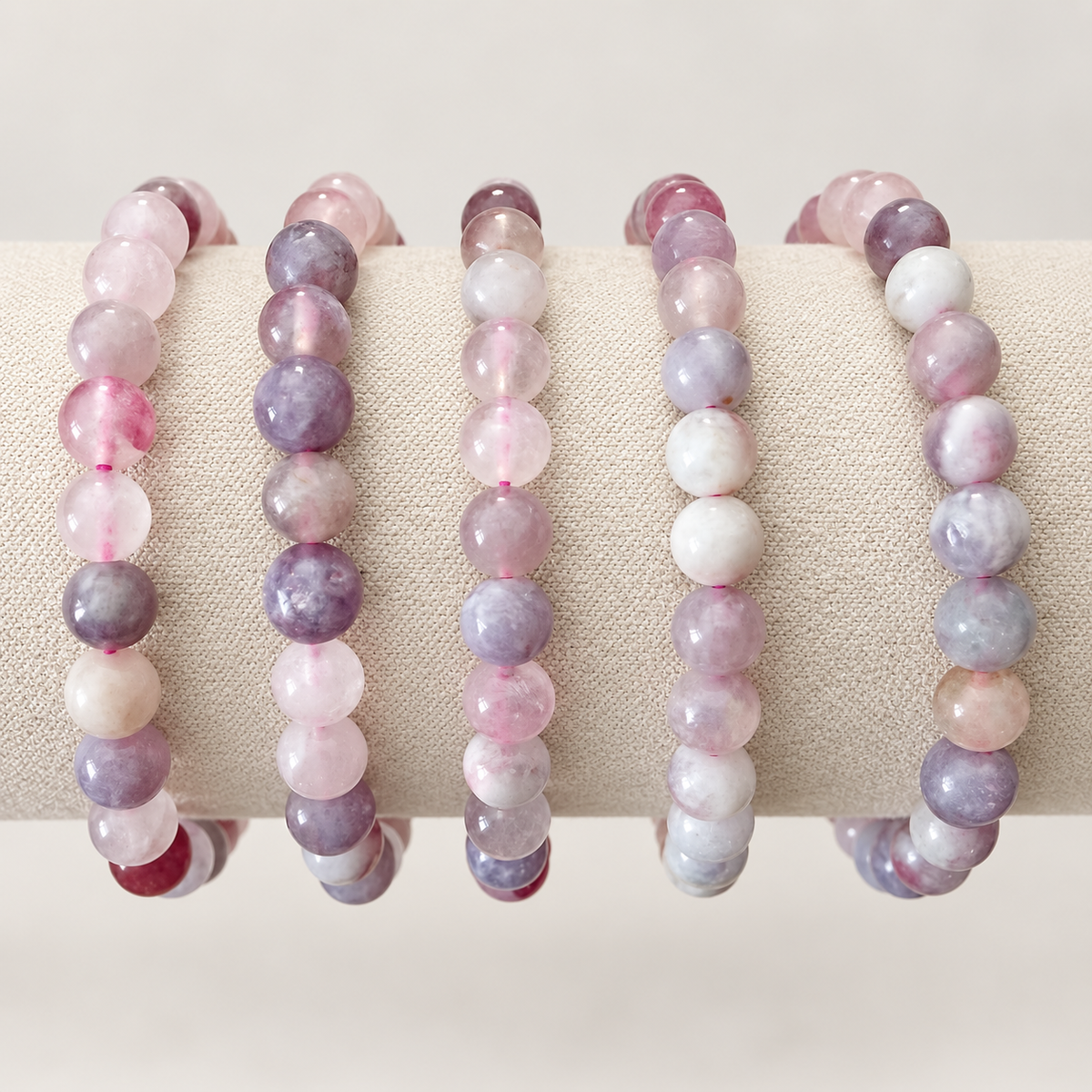 Pink Tourmaline Crystal Bracelet - 6mm