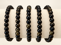 Gold Sheen Obsidian Crystal Bracelet - 6mm