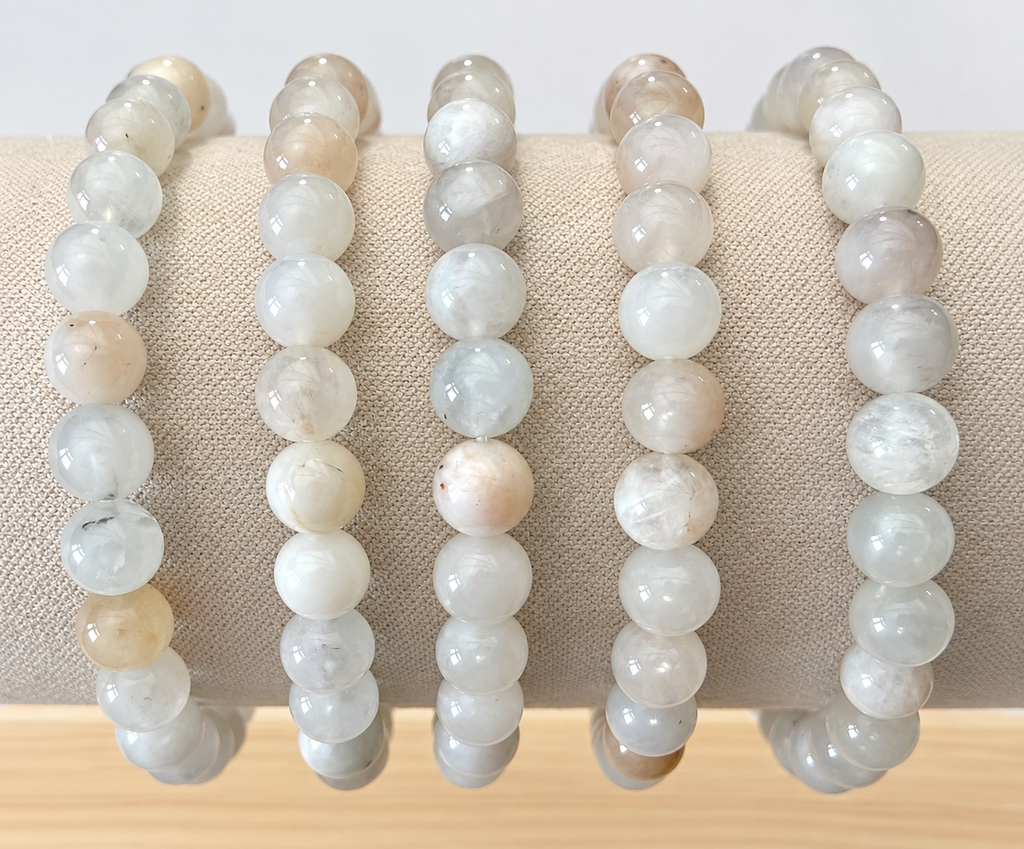 Moonstone Crystal Bracelet - 6mm