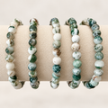 Tree Agate Crystal Bracelet - 6mm