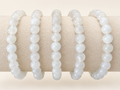 Snow Quartz Crystal Bracelet - 6mm