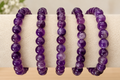 Amethyst Crystal Bracelet - 6mm