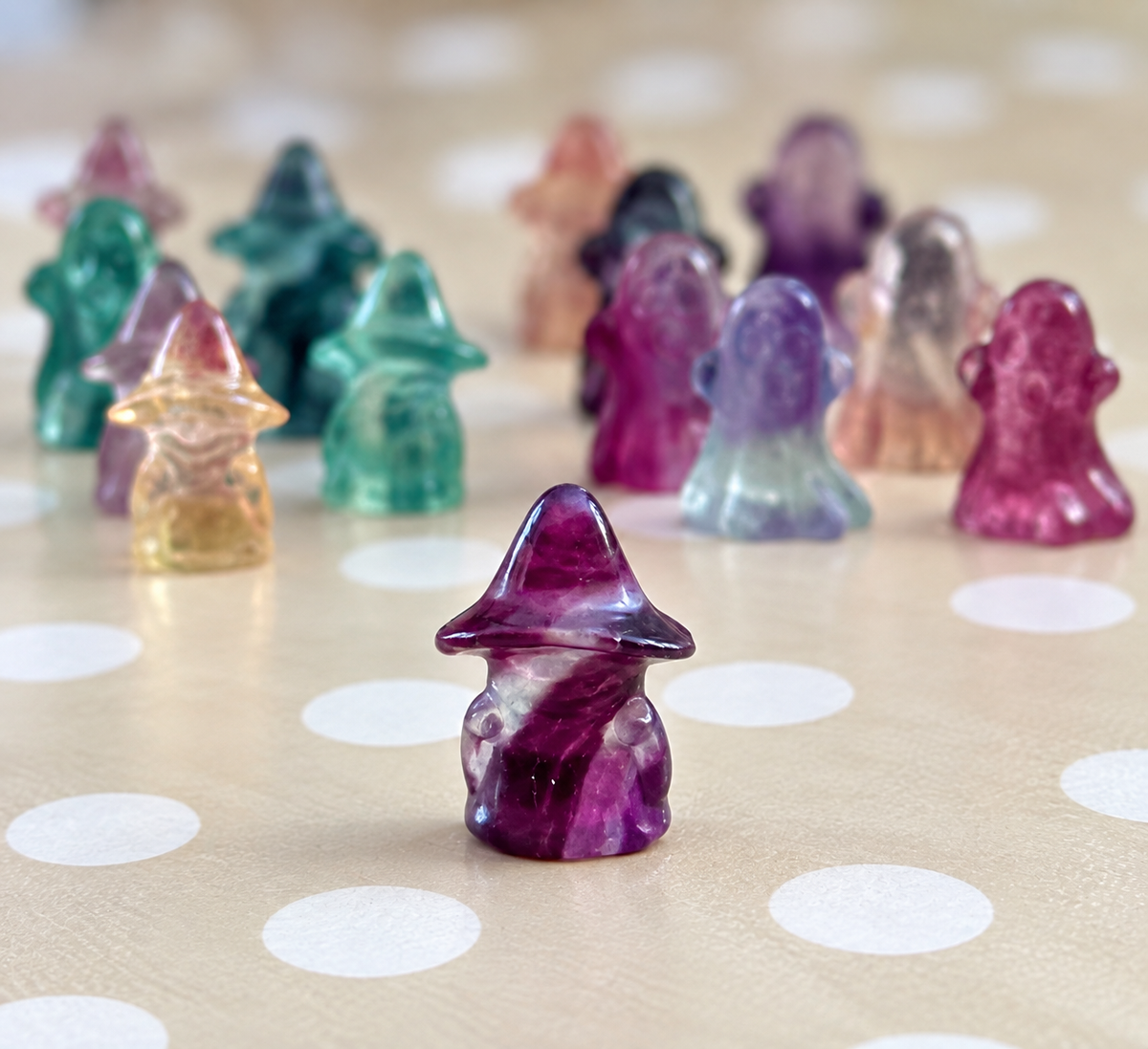 Mini Fluorite Witches and Ghosts - Choose Your Style