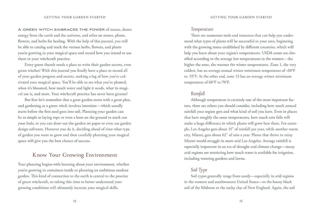 The Green Witch's Garden Journal