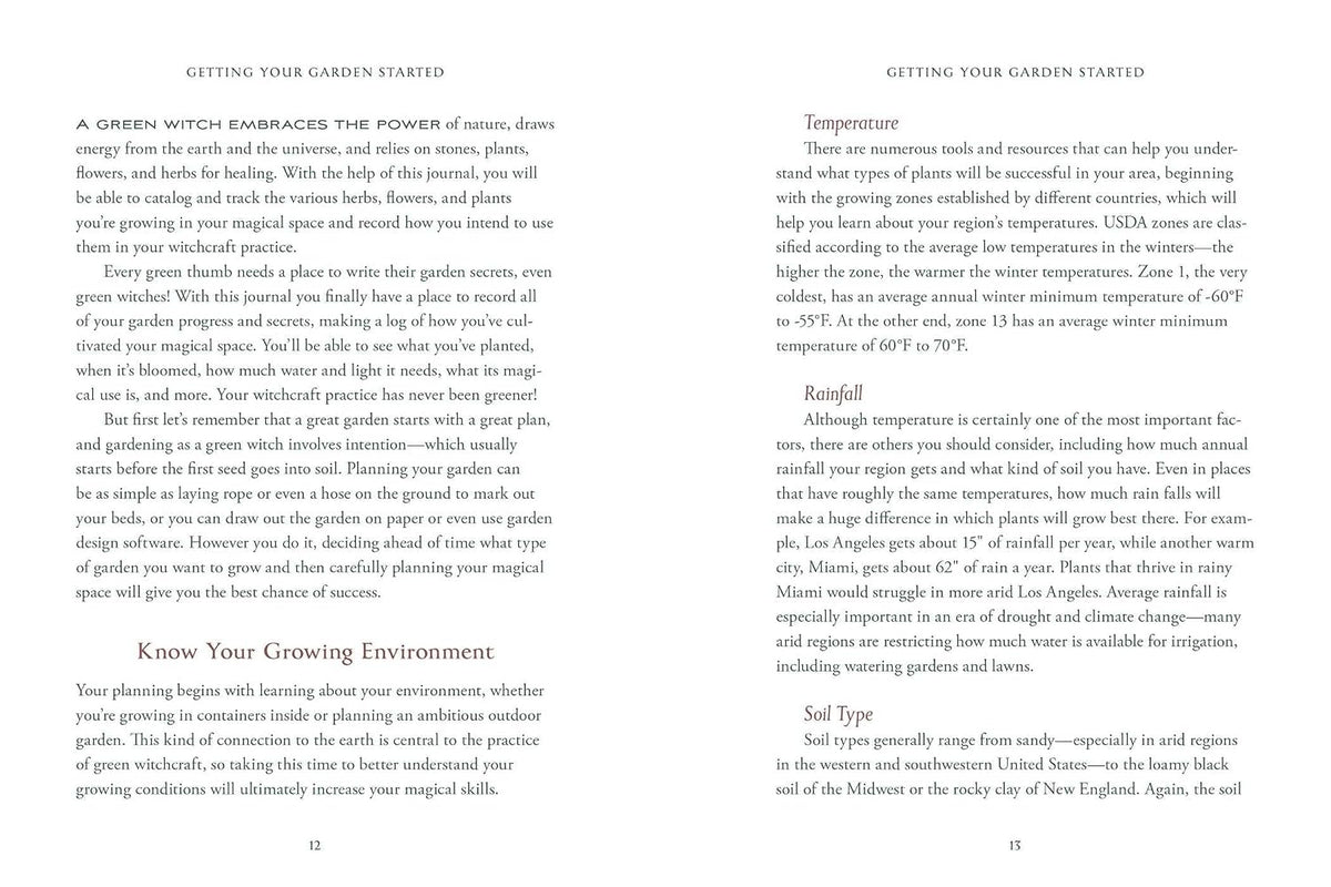 The Green Witch's Garden Journal
