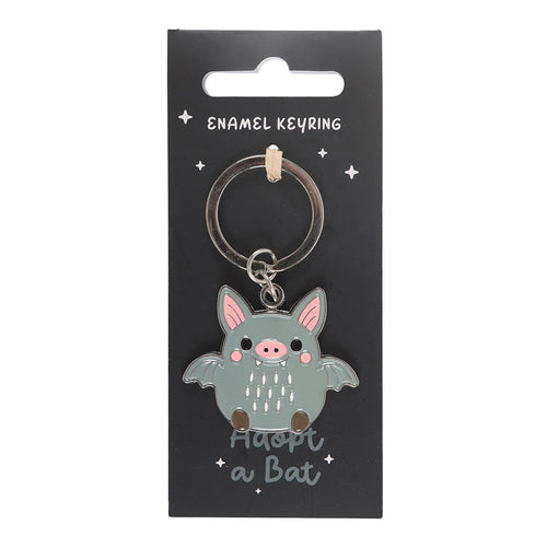 Adopt a Bat Enamel Keyring