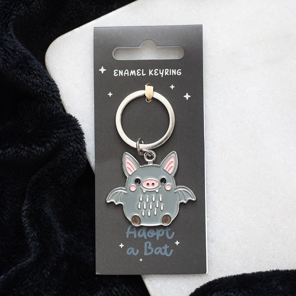 Adopt a Bat Enamel Keyring