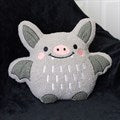 Cute Bat Boucle Cushion