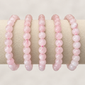 Rose Quartz Crystal Bracelet - 6mm