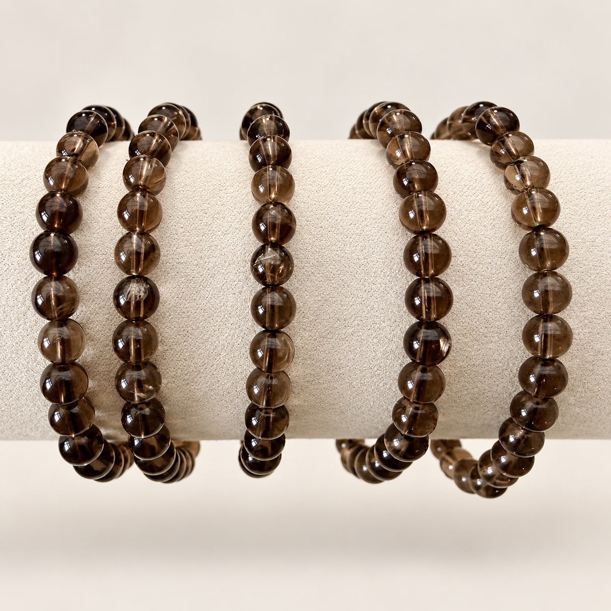 Smoky Quartz Crystal Bracelet - 6mm
