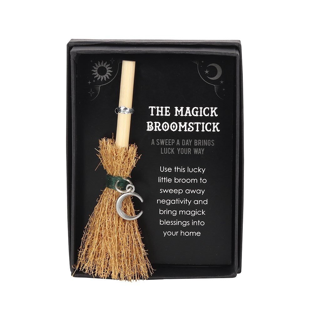 Crescent Moon Mini Magik Broomstick
