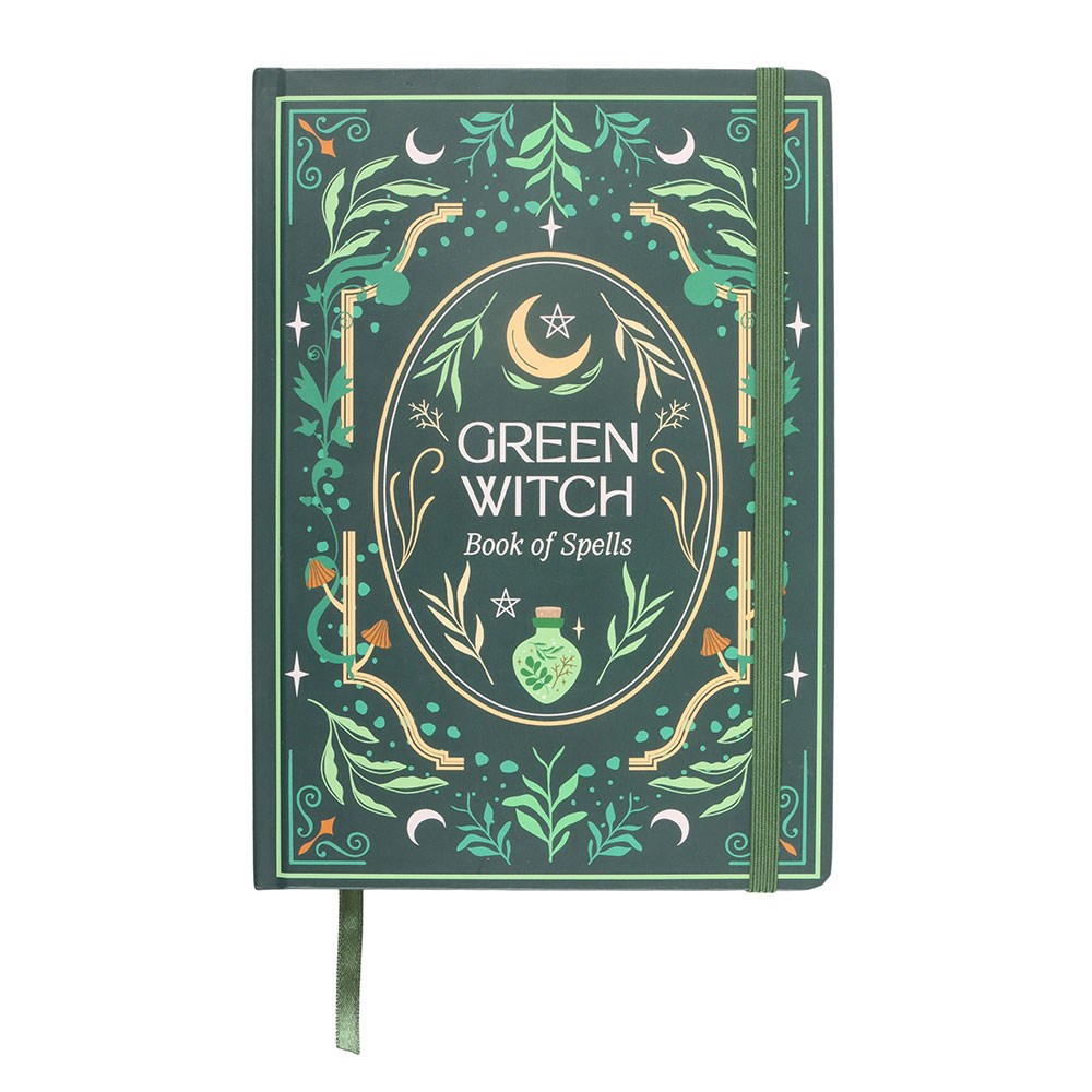 Green Witch A5 Notebook - Book of Spells