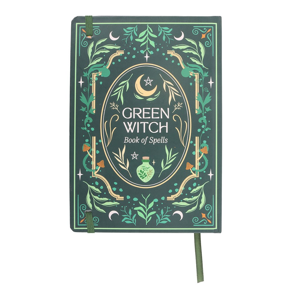 Green Witch A5 Notebook - Book of Spells