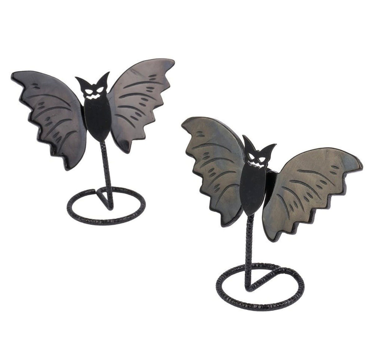 Obsidian Bat on Stand