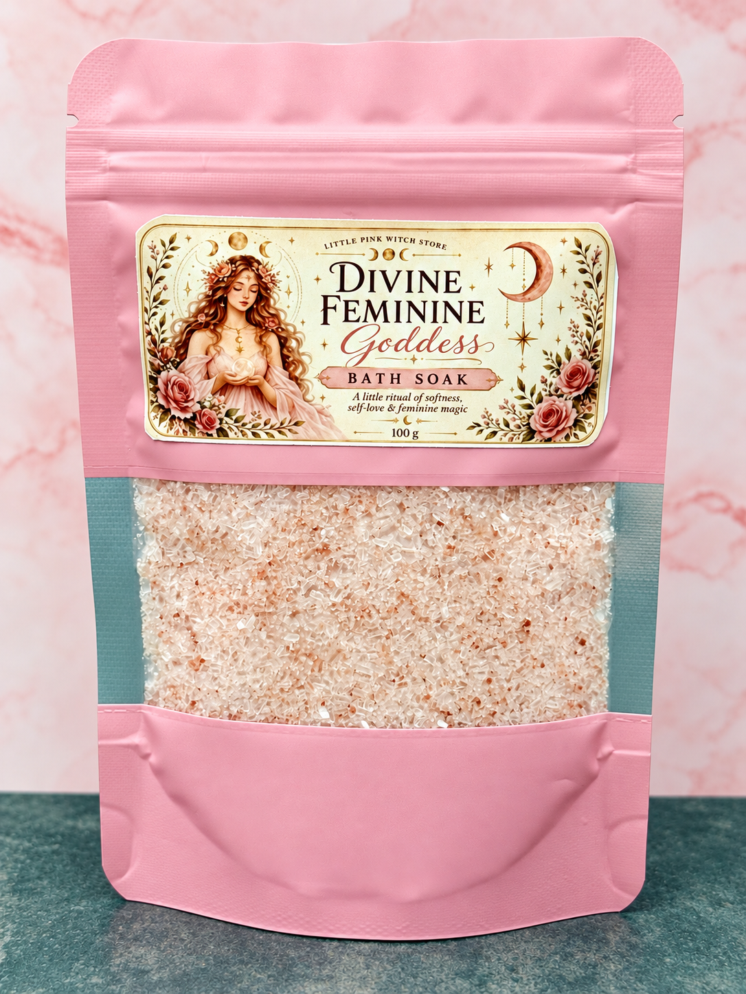 Divine Feminine Goddess bath soak front