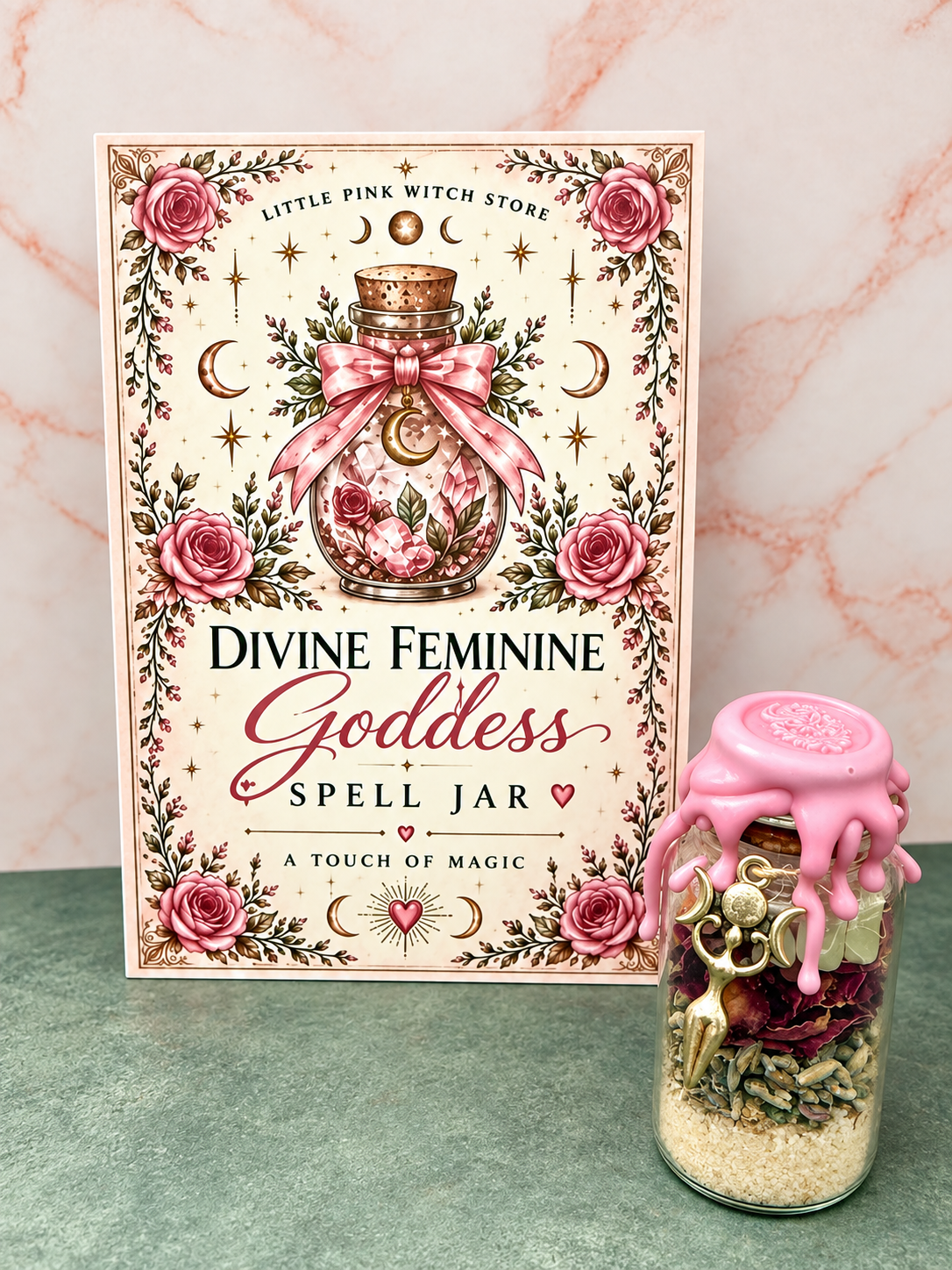 Divine Feminine Goddess spell jar