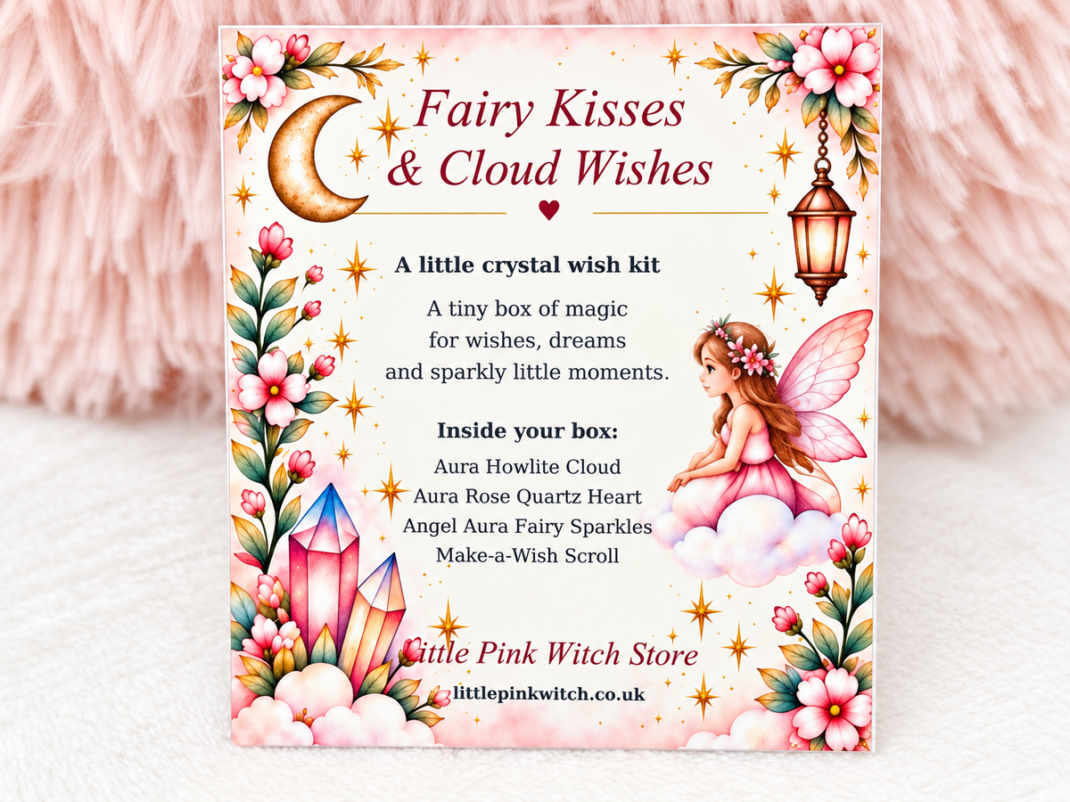 Fairy Kisses & Cloud Wishes printed contents card