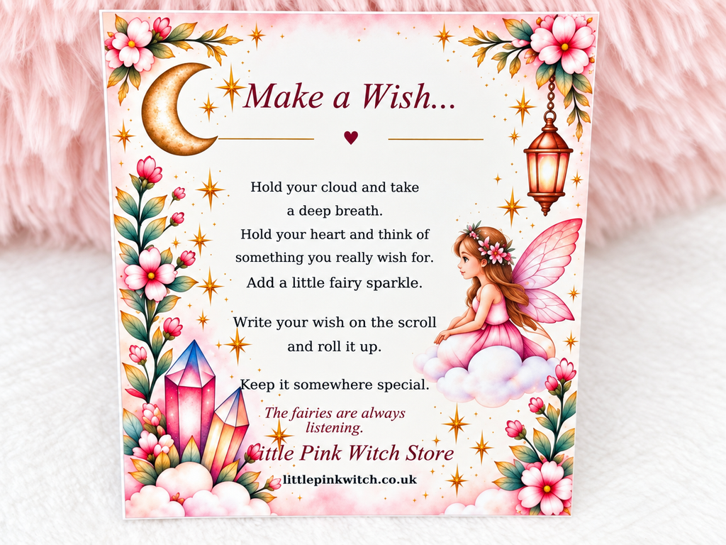 Make a Wish ritual instruction card