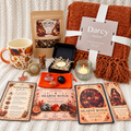 Deluxe Hearth Witch bundle with chenille throw, tea, mug, crystals, spell jar, candle and ritual cards