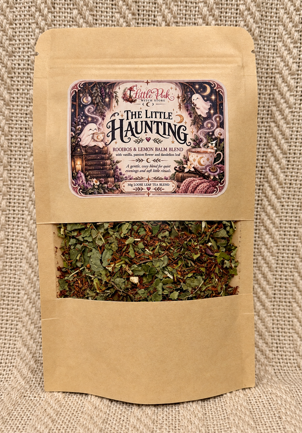 The Little Haunting rooibos and lemon balm loose leaf tea