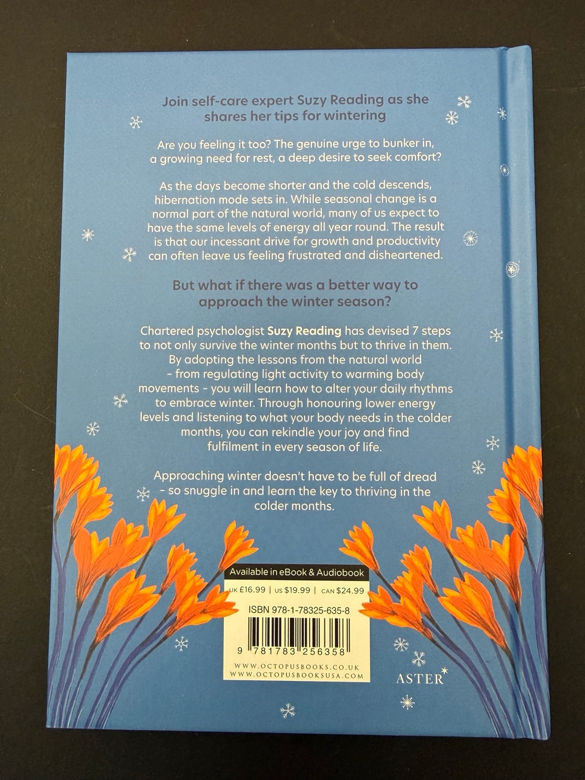 Back cover of Self-Care for Winter — Suzy Reading