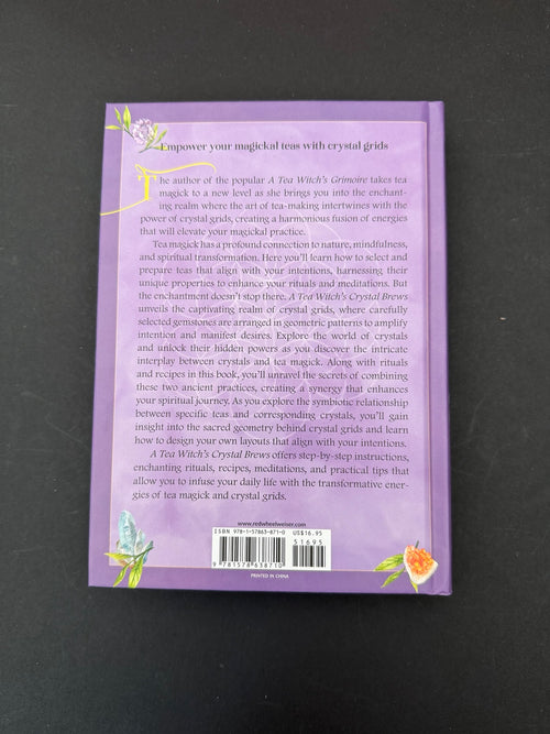Back cover of A Tea Witch’s Crystal Brews — S. M. Harlow