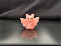 Mini Strawberry Quartz bat carving