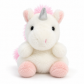 Aurora Palm Pals Sassy Unicorn plush on bright white background