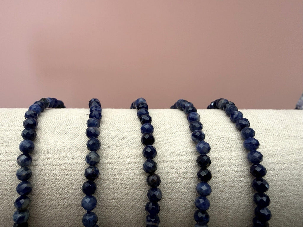 Sodalite 4mm faceted bracelet - photo 2